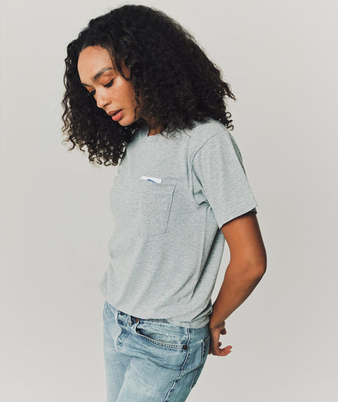 AWE Solid Pocket T-Shirt Heather Grey