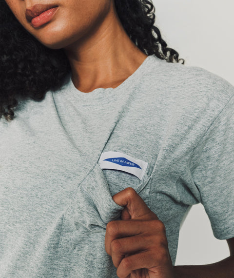 AWE Solid Pocket T-Shirt Heather Grey
