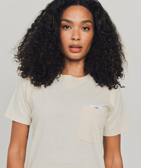 AWE Solid Pocket T-Shirt Natural