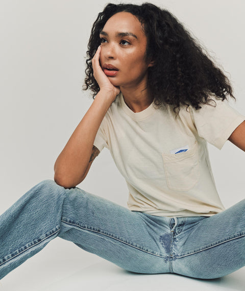 AWE Solid Pocket T-Shirt Natural