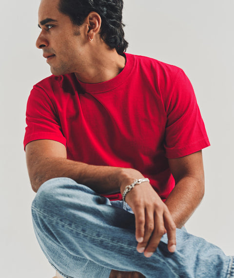 Solid T-Shirt Red