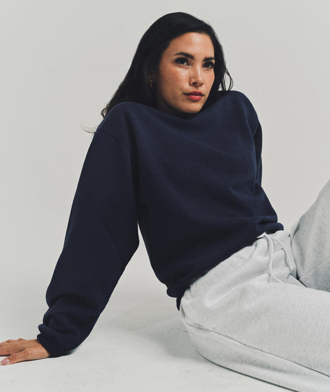 Solid Sweatshirt Navy