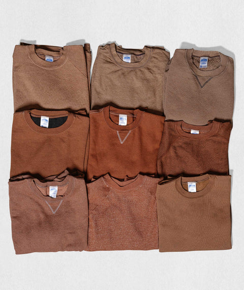 Solid Sweatshirt Brown
