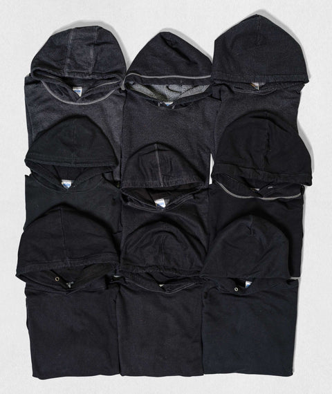 Solid Hooded Sweatshirt Black