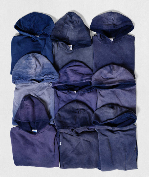 Faded Hooded Sweatshirt Navy