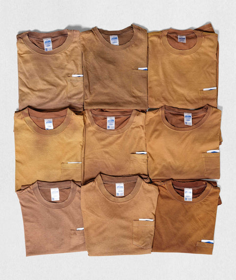 AWE Faded Pocket T-Shirt Brown