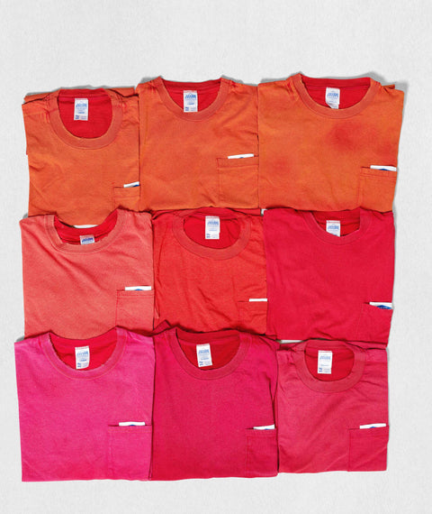 AWE Faded Pocket T-Shirt Red