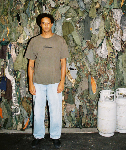 AWE & Spearhead Pottery T-Shirt Brown